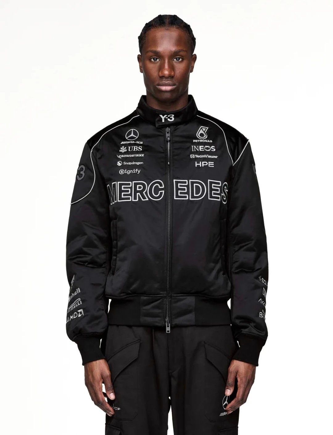 Adidas Y-3 Mercedes-AMG Petronas F1 Team Racing Jacket Black Outerwear - 5