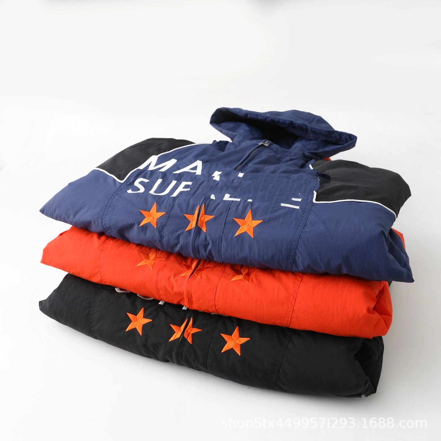 Design MA. SUF Windbreaker Black Jacket Outerwear.windbreaker - 10