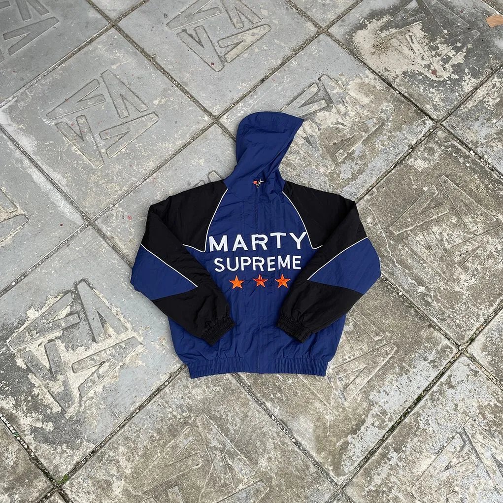 Marty x Supreme Windbreaker Jacket Navy / Black