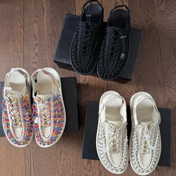 Design Woven Sandal Multicolor Casual Shoes - 5