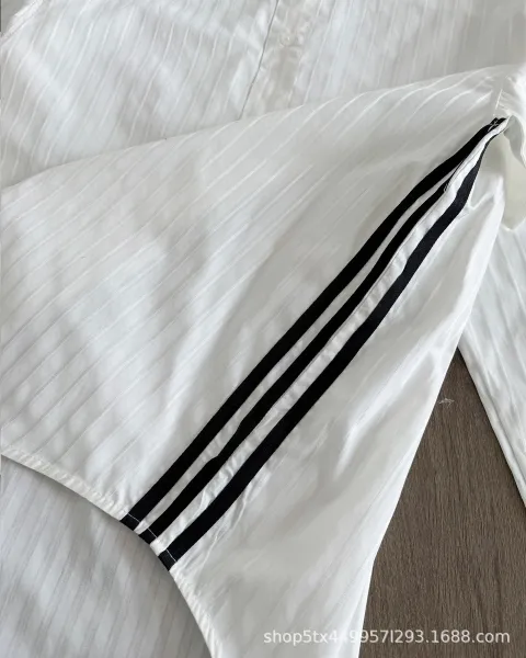 Thom Browne Striped Sleeve Shirt White - 14