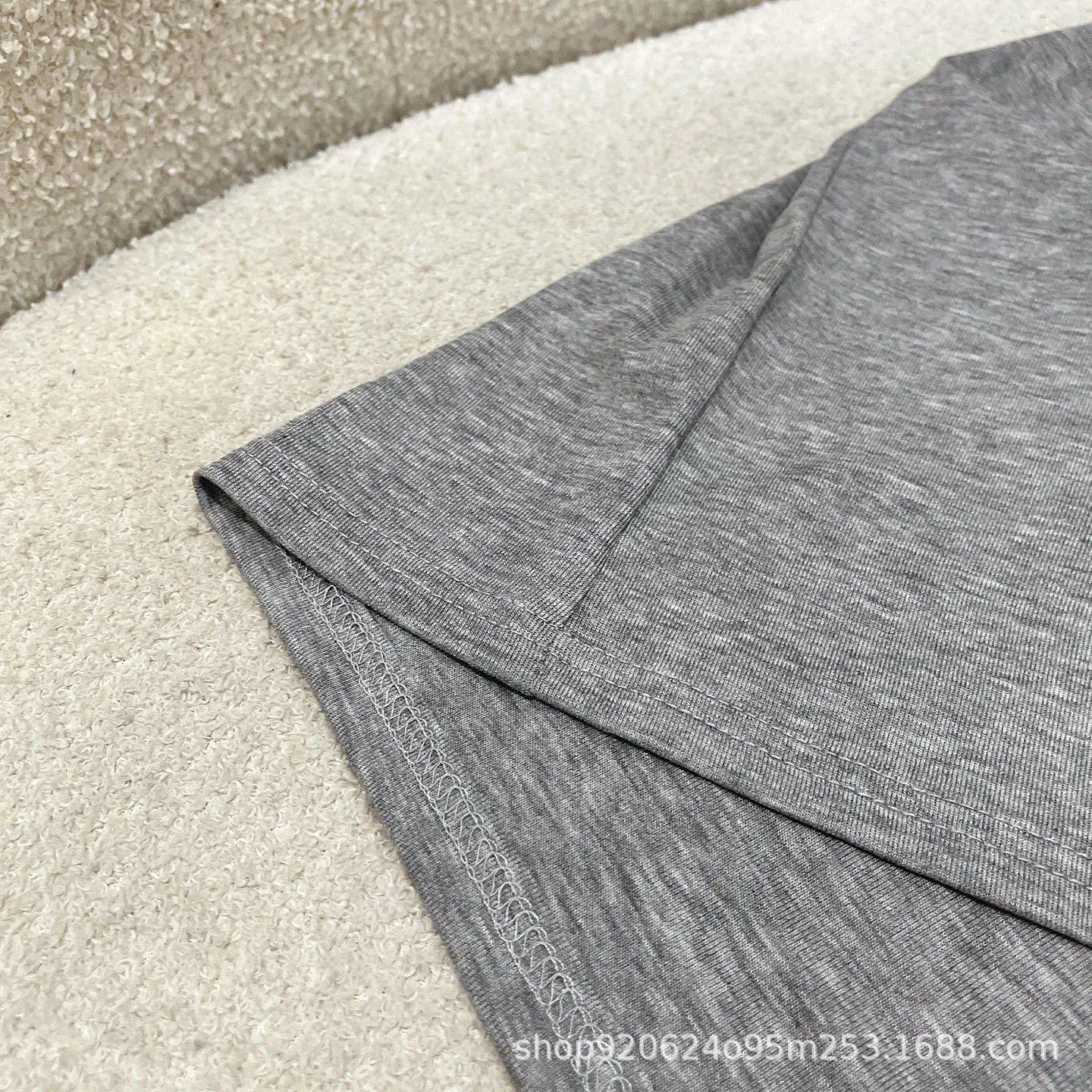 Miu Miu Lace Trim Gray Slip Dress