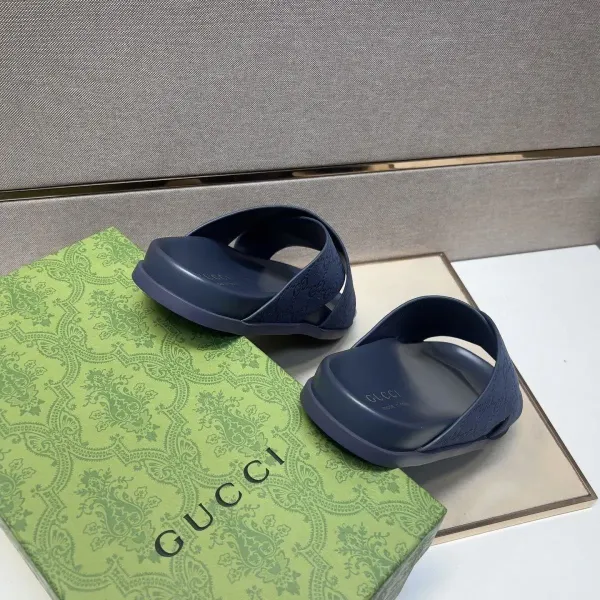 Gucci GG Marmont Slide Sandals Brown Suede Slippers - 19
