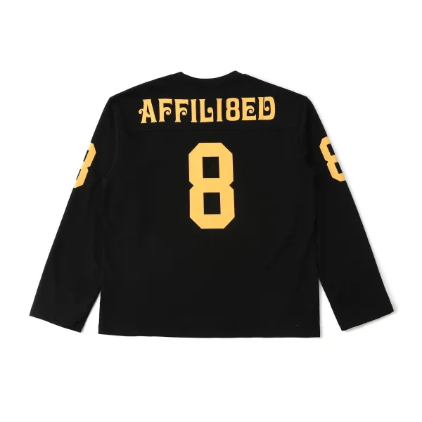 Supreme Football Jersey Black Gold Long-Sleeve Jersey - 14