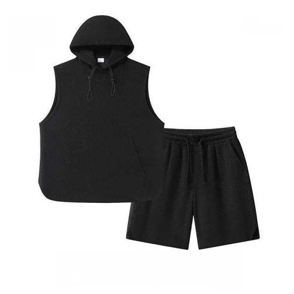 Design Hooded Vest Top Navy - 6