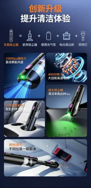 Design Orbedan 2028 Car Vacuum Cleaner White Portable Handheld Vacuum Electronics - 7