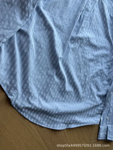 Thom Browne Striped Shirt with Black Side Stripe White Shirt - 15