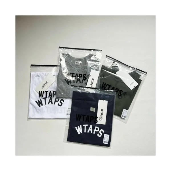 A Bathing Ape WTAPS Arch Logo Tank Top in White, Gray, Navy, and Army Green Vest Top - 5