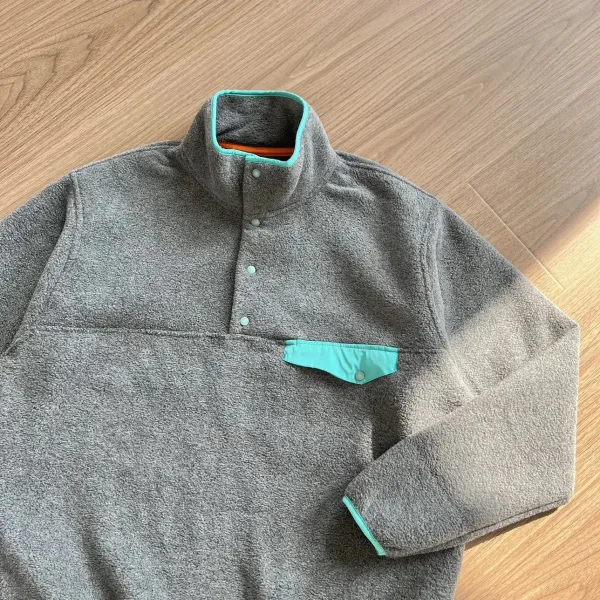Patagonia Synchilla Snap-T Fleece Pullover Gray Tops - 28