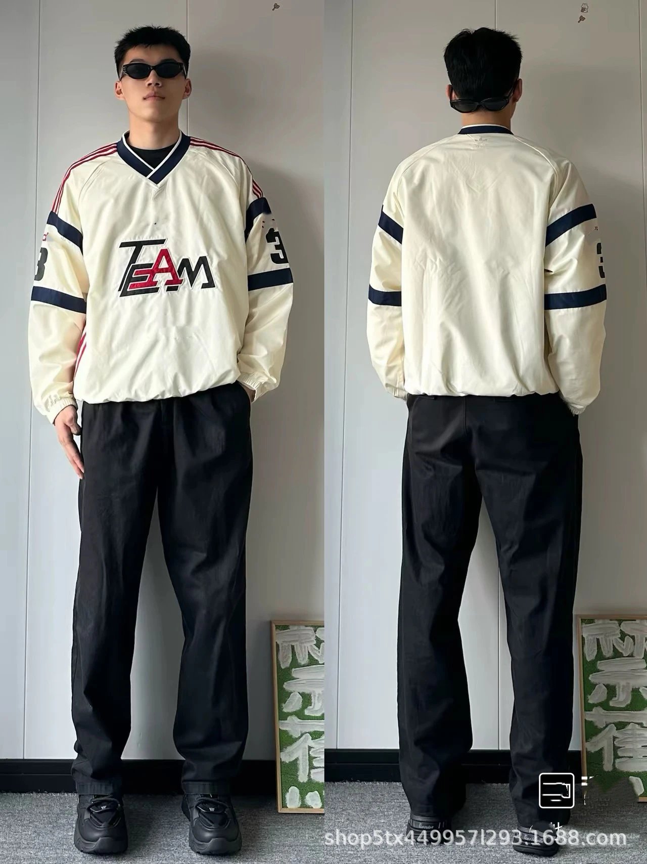 Manchester United x Adidas Inspired Windbreaker White / Red / Navy Outerwear.windbreaker - 10