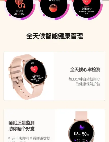 Design Smartwatch Rose Gold Mesh Band Multicolor Dial Smartwatch - 11