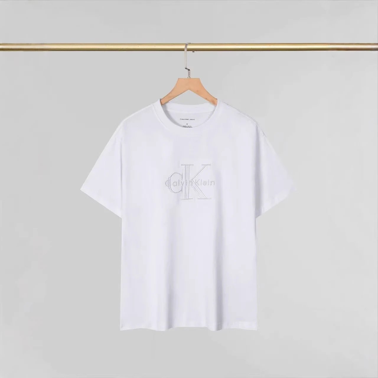 Calvin Klein Mint Green Embroidered Logo Classic T-Shirt