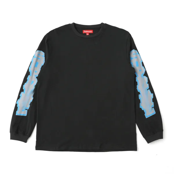 Supreme Sleeve Logo Long Sleeve T-Shirt Black - 3