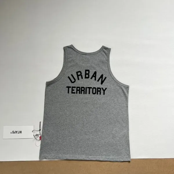 A Bathing Ape WTAPS Arch Logo Tank Top in White, Gray, Navy, and Army Green Vest Top - 24