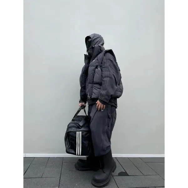 Design Puffer Vest Multi-Color Layered Outerwear - 14