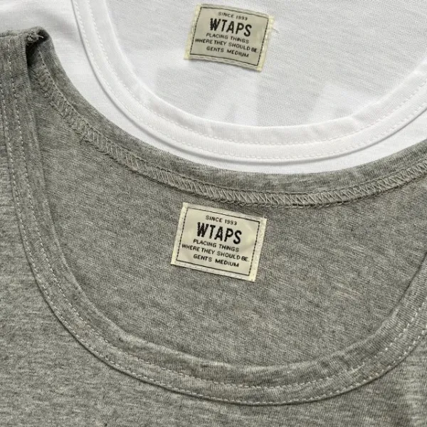 A Bathing Ape WTAPS Arch Logo Tank Top in White, Gray, Navy, and Army Green Vest Top - 28