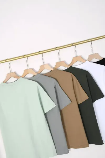 Calvin Klein Jeans Monogram Embroidered Beige T-Shirt - 8