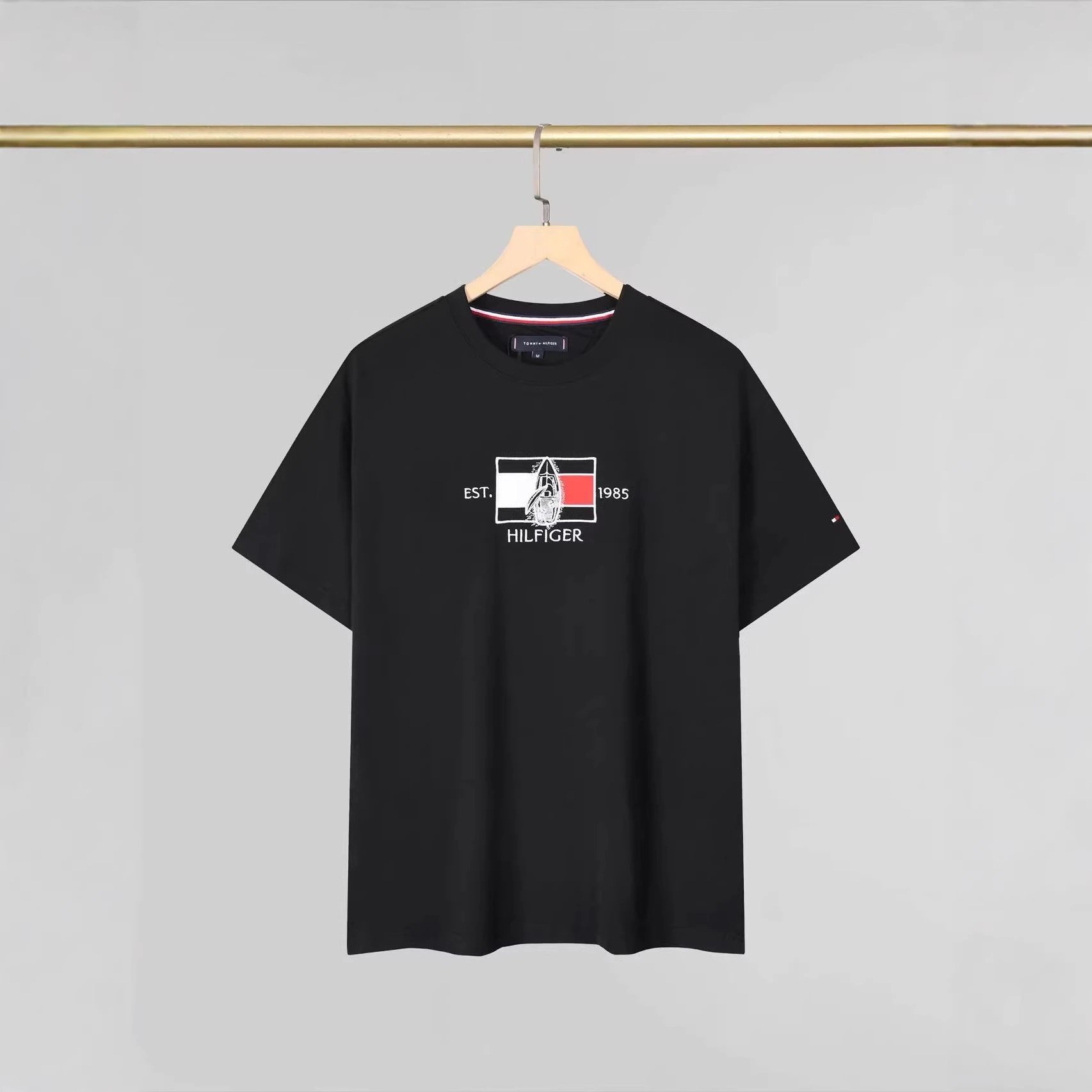 Tommy Hilfiger Graphic Logo Light Blue Classic Crewneck T-Shirt