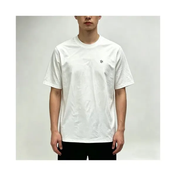 Design Goldwin Minimal Logo Cropped T-Shirt White and Black T-Shirts - 6