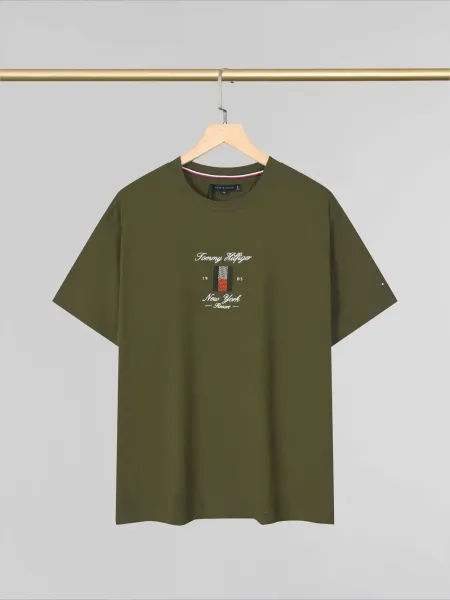 Tommy Hilfiger New York Resort Olive Green T-Shirt - 1