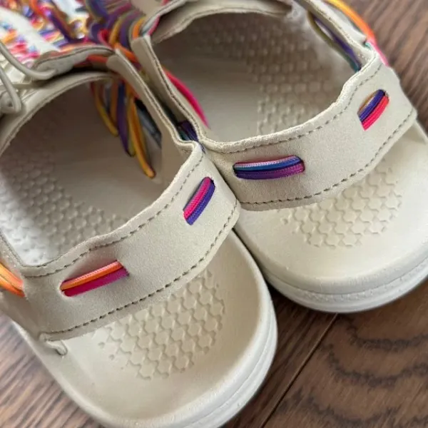 Design Woven Sandal Multicolor Casual Shoes - 33