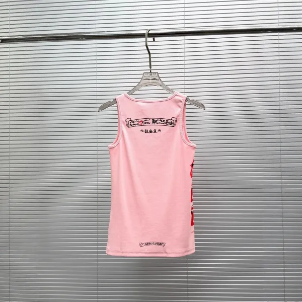 Design The Rolling Stones x Unknown Brand Lips Print White Vest Top - 4