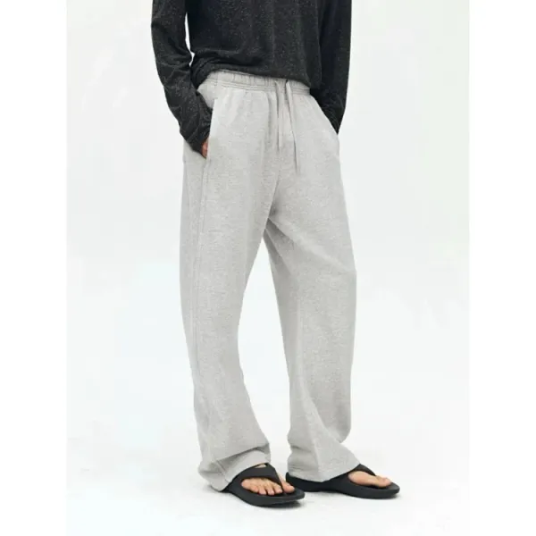 Design Oversized Metallic Knit Sweater Gray Sweatpants Black Leather Hobo Bag - 6