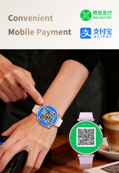 Design CW6 Mini Smart Watch Pink Beige Strap Smartwatch - 31