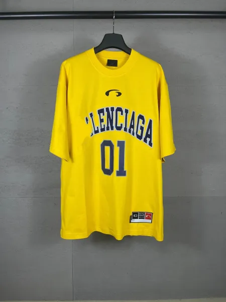 Balenciaga 'Lenciaga' 01 Yellow Jersey T-Shirt - 5