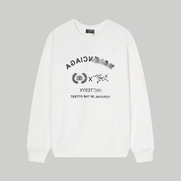 Balenciaga x Arc'teryx Collaboration Graphic Sweatshirt White Hoodie - 1