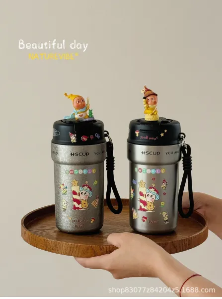 Design HSCUP x NATUREVIBE Twinkle Series Black Insulated Travel Mug Electronics - 6