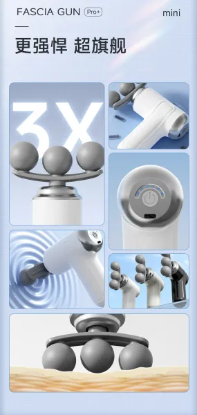 Design Handheld Massage Gun with Interchangeable Heads White Electronics - 10