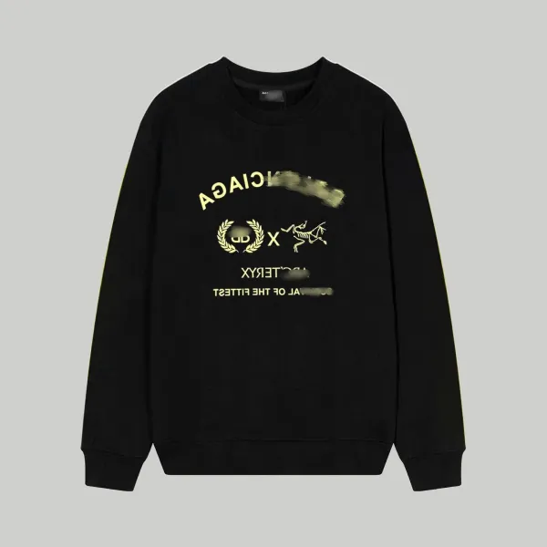 Balenciaga x Arc'teryx Collaboration Graphic Sweatshirt Black Hoodie - 1