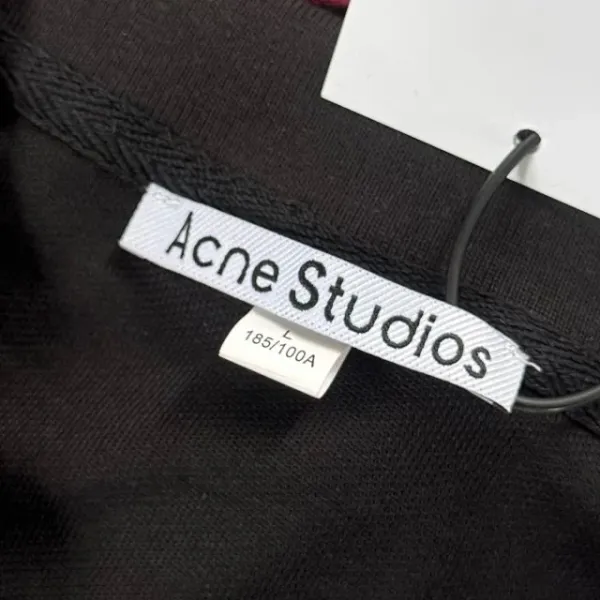 Acne Studios Logo Polo Shirt Black Tops Polo - 28