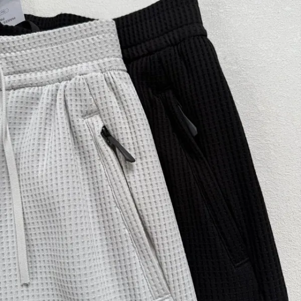 Design Yuxian 2023 Collection Waffle Knit Set Gray Pants and Sweater Sets - 25