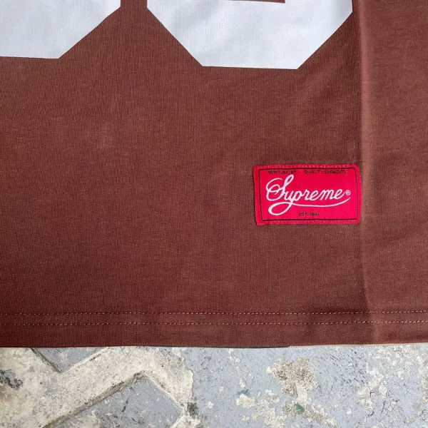 Supreme x Playboy 88 Jersey Long-Sleeve T-Shirt Brown / Orange / Beige - 11