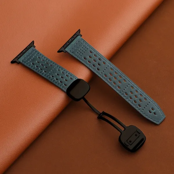 Apple Watch Sport Loop Perforated Teal Strap Smartwatches - 1