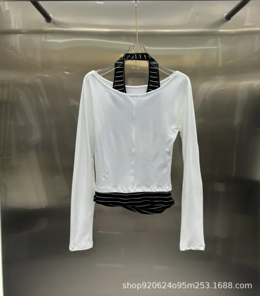 Miu Miu Logo-Print Long Sleeve Cropped Top Black - 4
