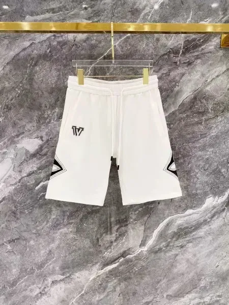 Design Embroidered Logo Shorts White - 1