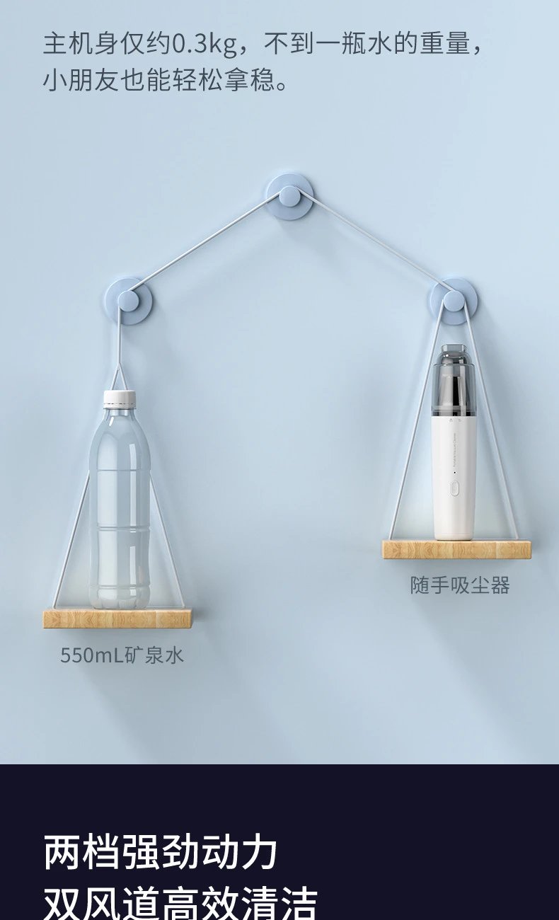 Design Portable Vacuum Cleaner White Handheld Vacuum Electronics - 7