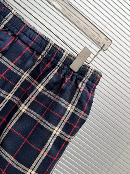 Gucci Plaid Sleep Set Navy and Burgundy Sleepwear - 14