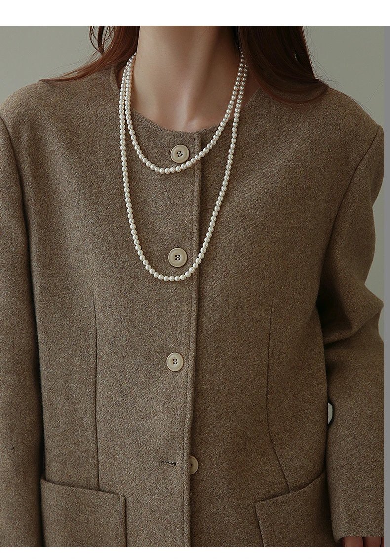 Design Pearl Strand Necklace White Jewelry - 24