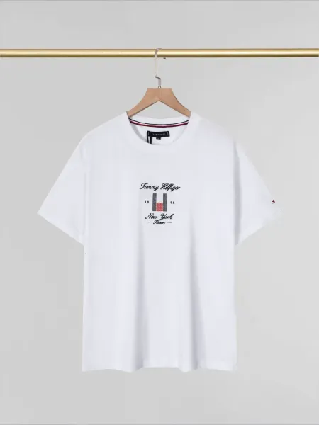 Tommy Hilfiger New York Resort Embroidered Graphic T-Shirt White - 1