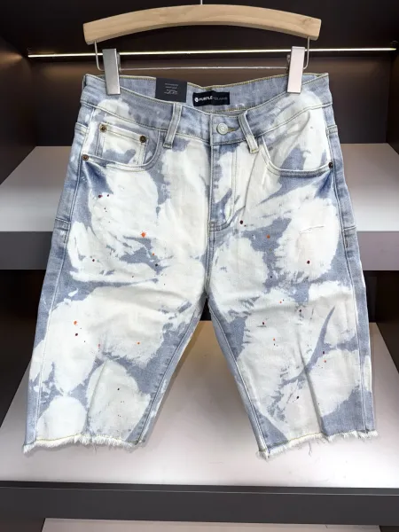 Purple Brand Paint Splatter Washed Denim Jeans - 5
