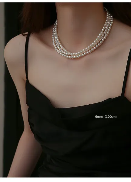 Design Pearl Strand Necklace White Jewelry - 29