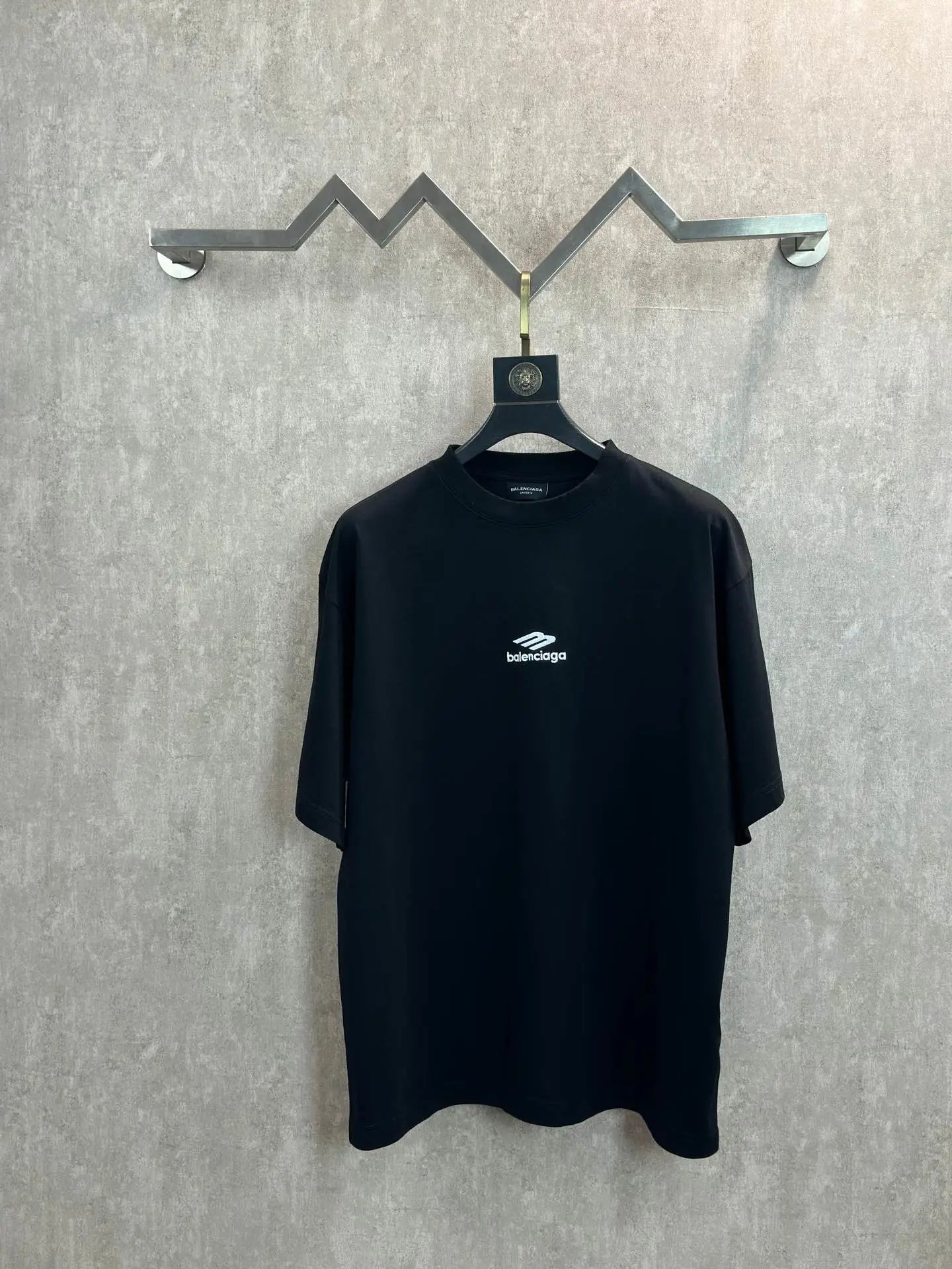 Balenciaga Collegiate Arch Logo 01 Black T-Shirt - 6