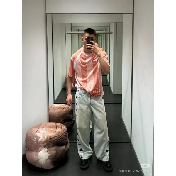 Acne Studios x Kappa Mesh Panel T-Shirt Multicolor - 14