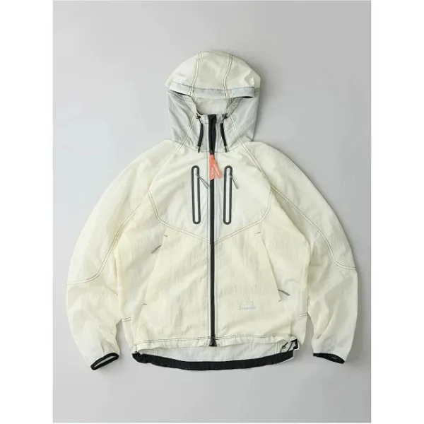 Design ROA x And Wander Lightweight Hooded Windbreaker Beige Outerwear - 23
