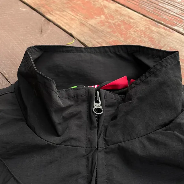 Supreme Gothic Logo Windbreaker Black Jacket Outerwear - 6