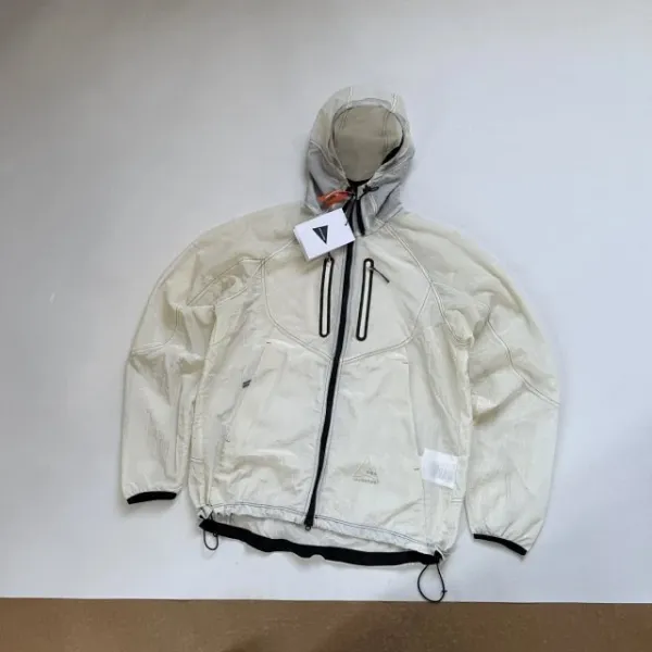 Design ROA x And Wander Lightweight Hooded Windbreaker Beige Outerwear - 25